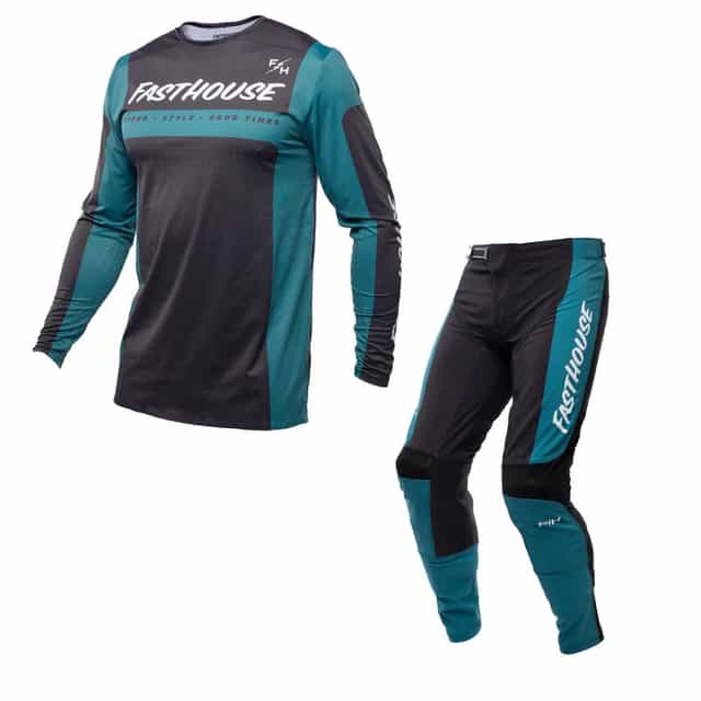 Helix Monaco Kit Combo - Marine/Black Fasthouse motocross kit combo