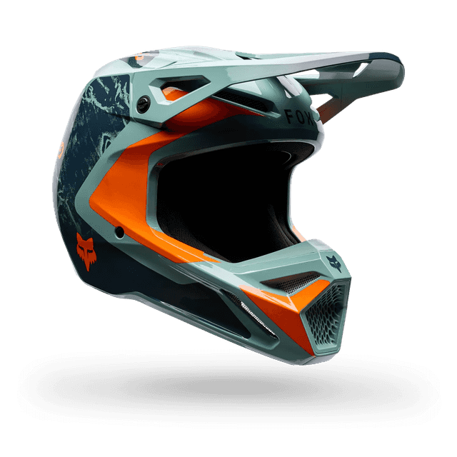V1 Image Print Helmet - Arctic BLUE Fox motocross helmet