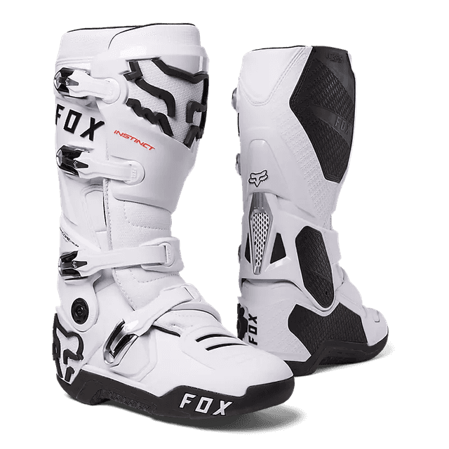 Fox Instinct Core Motocross Boots - White