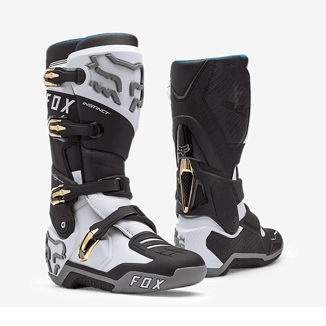 Instinct BOOT - White/Black/GREY Fox motocross boots
