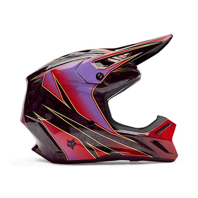 V3 RS Canvas Helmet - RED Fox motocross helmet