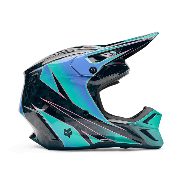 V3 RS Canvas Helmet - AQUA Fox motocross helmet