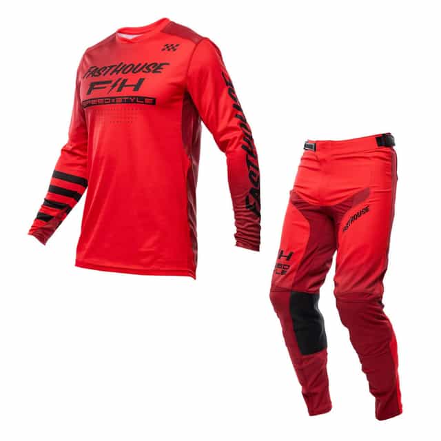 Elrod Ether Kit Combo - Red/Jester Red Fasthouse motocross kit combo