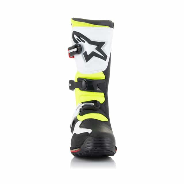 Alpinestars Tech T Motocross Boots - White/Red/Yellow/Fluorescent Black image 5