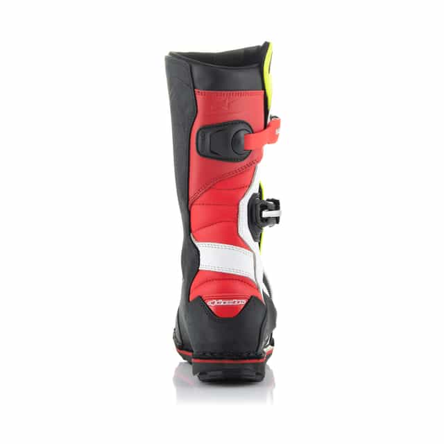 Alpinestars Tech T Motocross Boots - White/Red/Yellow/Fluorescent Black image 3