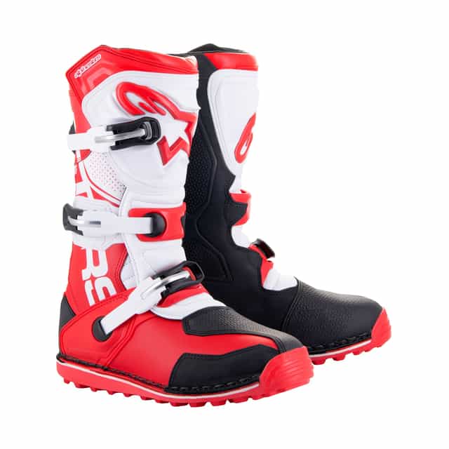 Alpinestars Tech T - Bright Red Black White Boots Alpinestars motocross boots
