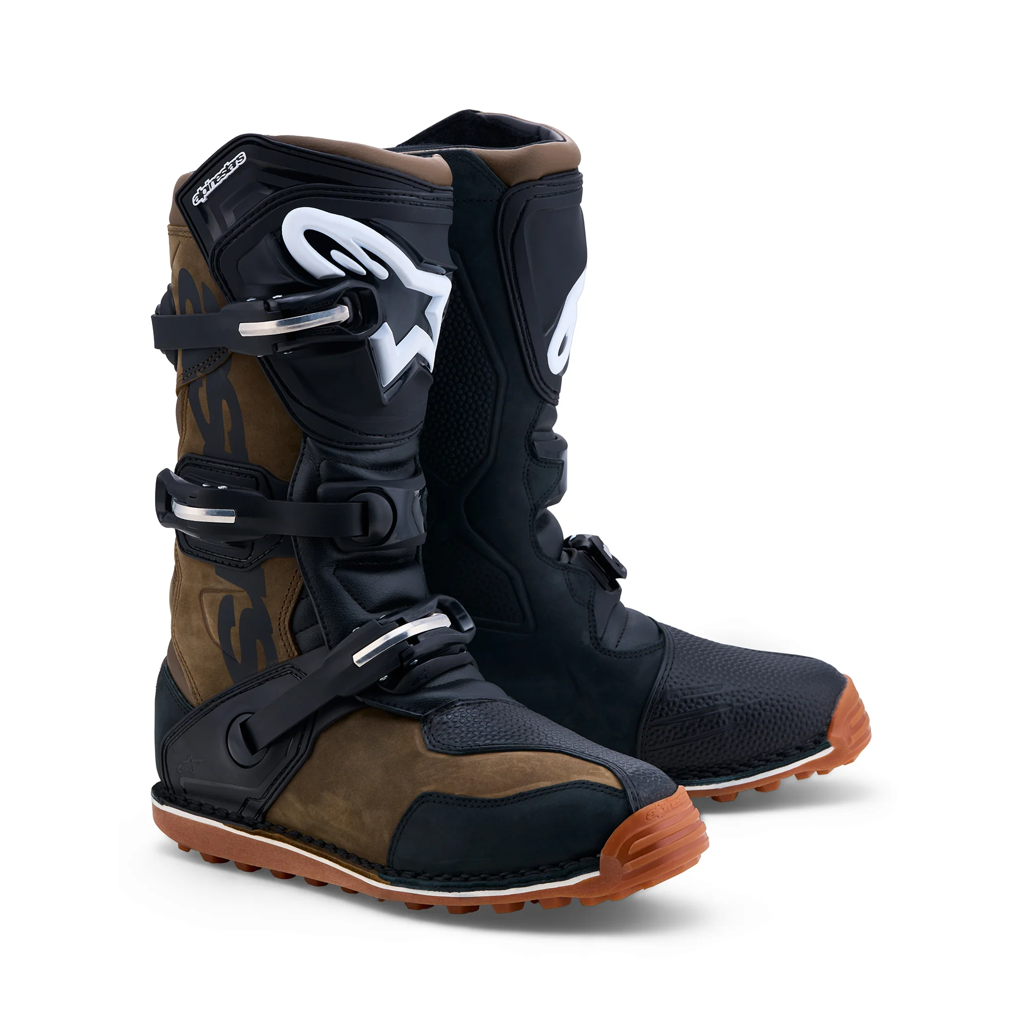 Alpinestars Tech T Boots - Brown Black Gum
