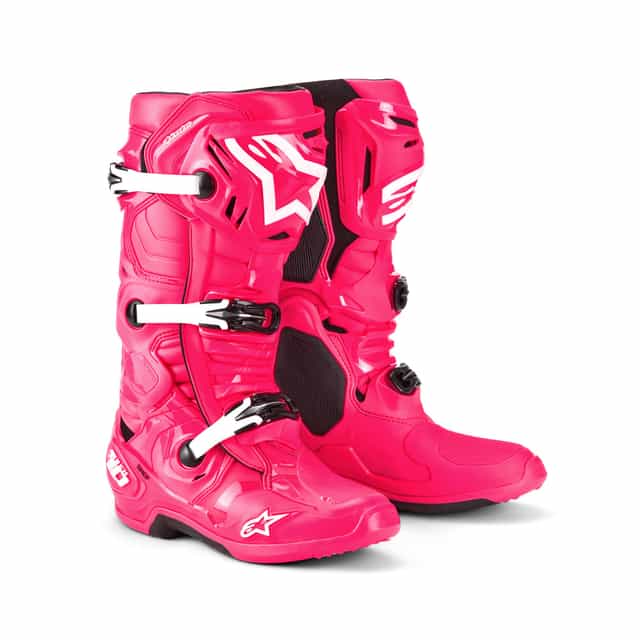 Alpinestars Tech 10 - Diva Pink / White Alpinestars motocross boots