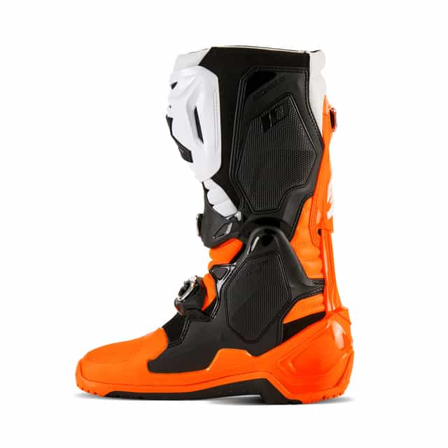 Alpinestars Tech 10 Enduro Motocross Boots - Orange/Fluorescent/Black/White image 4