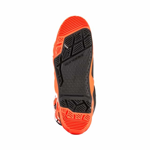 Alpinestars Tech 10 Enduro Motocross Boots - Orange/Fluorescent/Black/White image 7