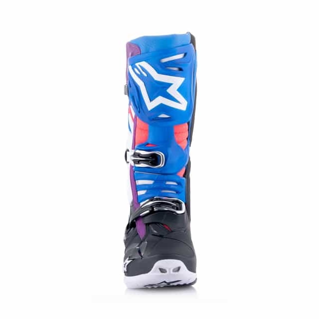 Alpinestars Tech 10 Supervented Motocross Boots - Black/Enamel Blue/Purple/White image 5