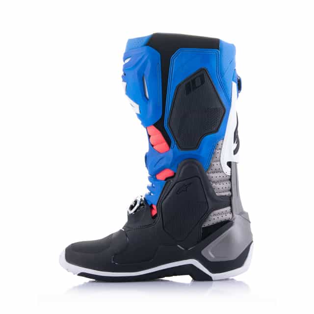 Alpinestars Tech 10 Supervented Motocross Boots - Black/Enamel Blue/Purple/White image 4