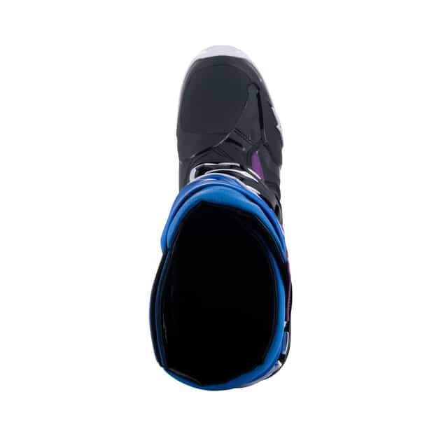 Alpinestars Tech 10 Supervented Motocross Boots - Black/Enamel Blue/Purple/White image 7