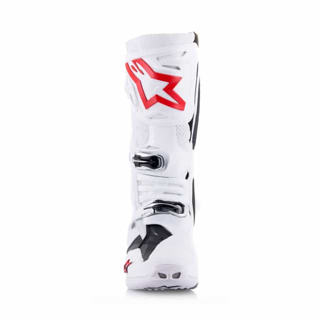 Alpinestars Tech 10 Supervented Motocross Boots - White/Bright Red image 5