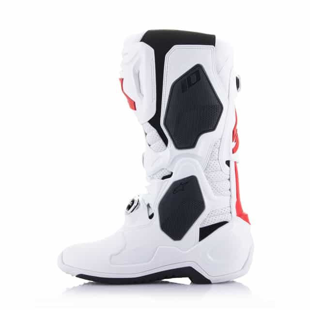 Alpinestars Tech 10 Supervented Motocross Boots - White/Bright Red image 4