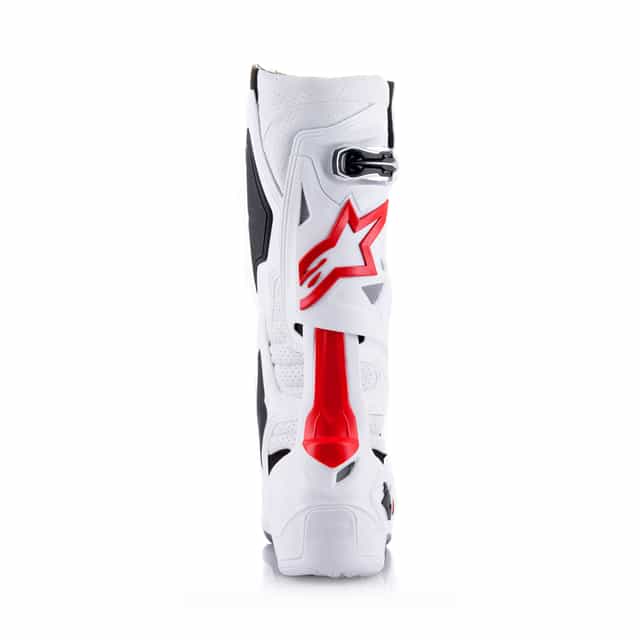 Alpinestars Tech 10 Supervented Motocross Boots - White/Bright Red image 3