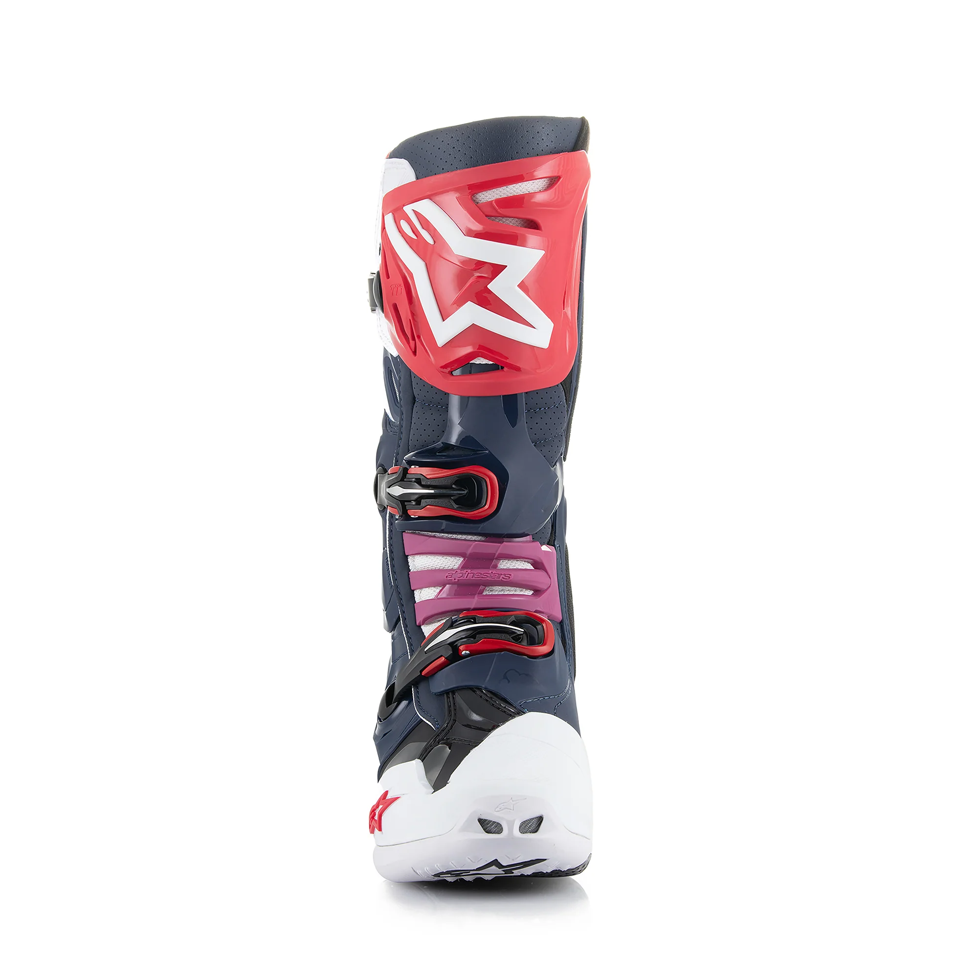 Alpinestars Tech 10 Supervented Motocross Boots - Night Navy/White/Rainbow image 5