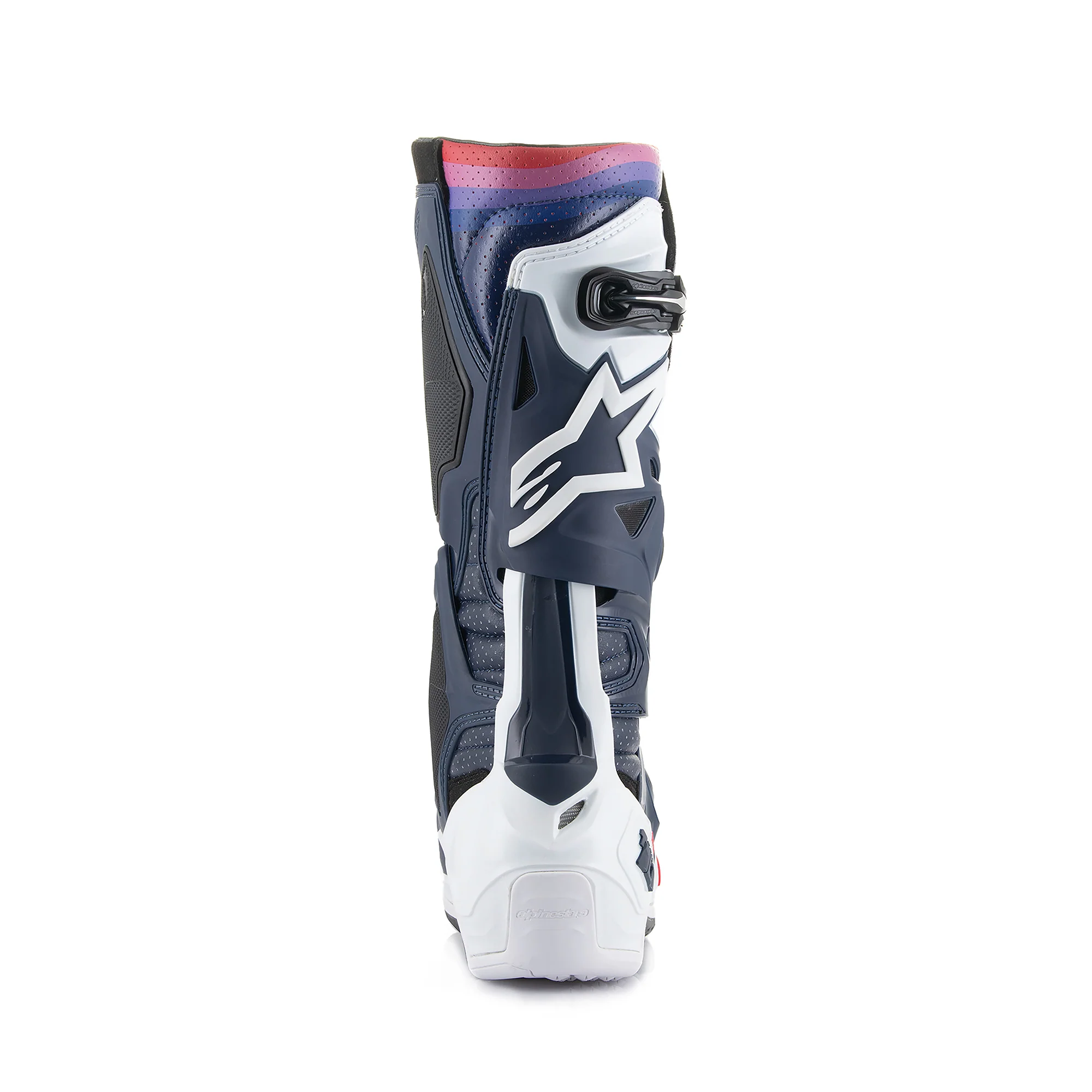 Alpinestars Tech 10 Supervented Motocross Boots - Night Navy/White/Rainbow image 3