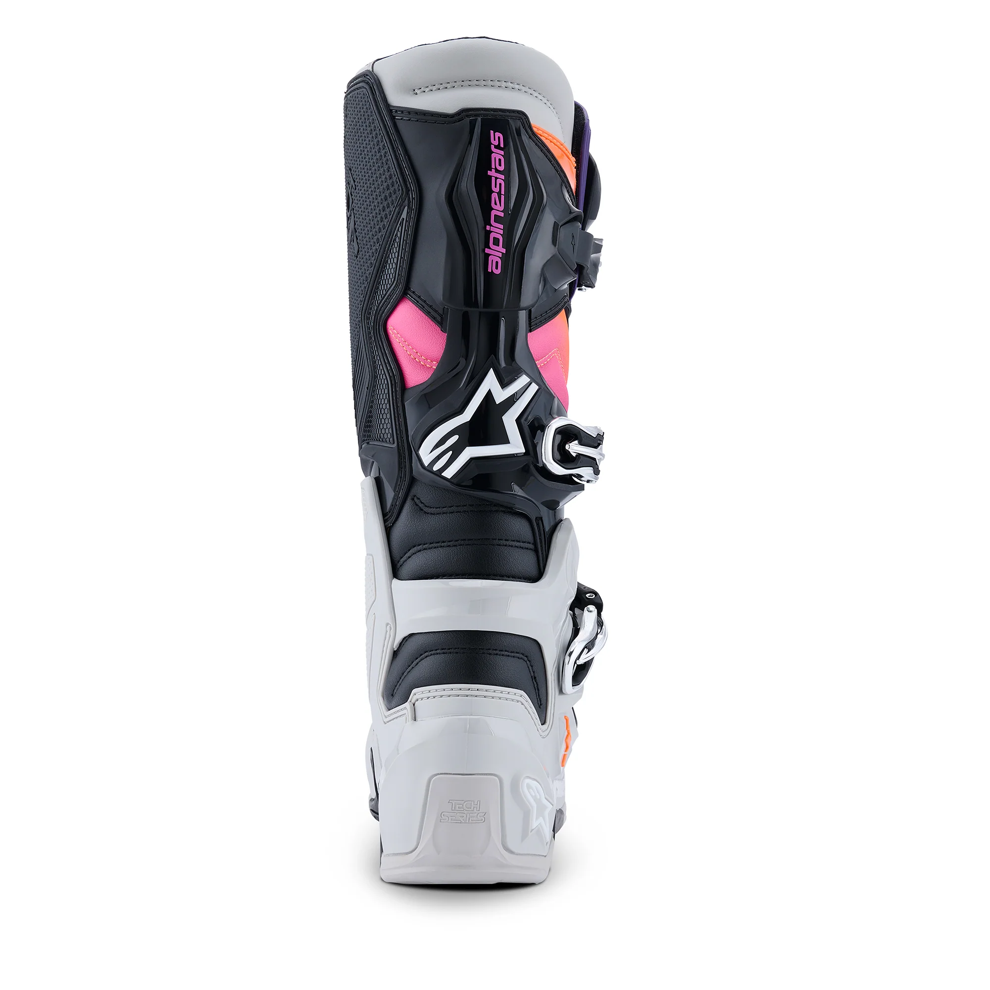 Alpinestars Tech 7 Boots - Black Light Gray Orange Fluo Magenta - view 3