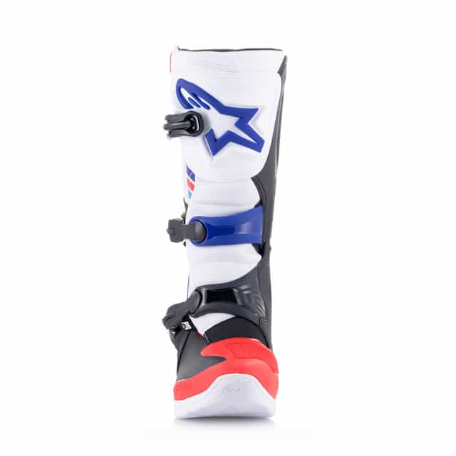 Alpinestars Tech 3 Motocross Boots - White/Bright Red/Dark Blue image 5