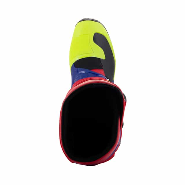 Alpinestars Tech 3 Motocross Boots - Bright Red/Dark Blue/Yellow/Fluorescent image 6