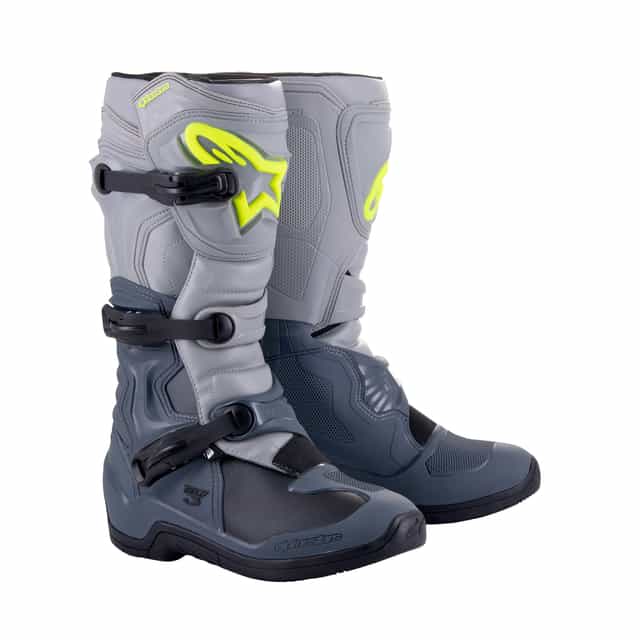 Alpinestars Tech 3 - Dark Gray Light Gray Black Boots Alpinestars motocross boots