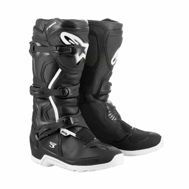 Alpinestars Tech 3 Enduro Waterproof - Black / White Alpinestars motocross boots