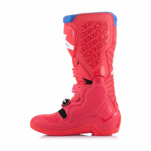 Alpinestars Tech 5 Motocross Boots - Bright Red/Dark Red/Alpine Blue image 3