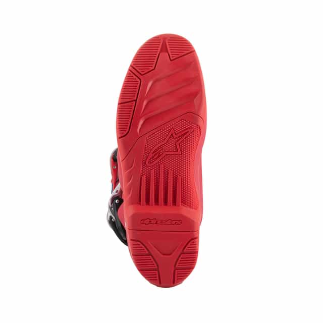 Alpinestars Tech 5 Motocross Boots - Bright Red/Dark Red/Alpine Blue image 5