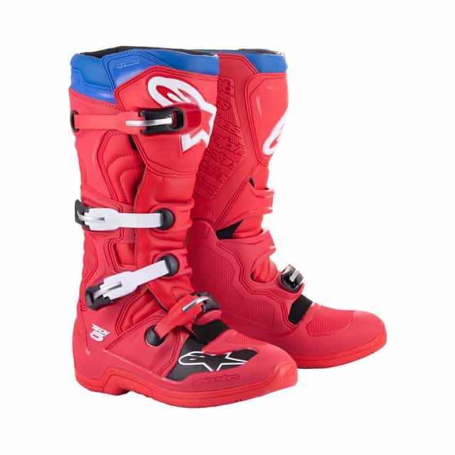 Alpinestars Tech 5 - Bright Red Dark Red Alpine Blu Boots Alpinestars motocross boots