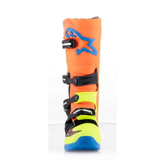 Alpinestars Tech 5 Motocross Boots - Orange/Fluorescent Enamel/Blue/Yellow/Fluorescent image 5