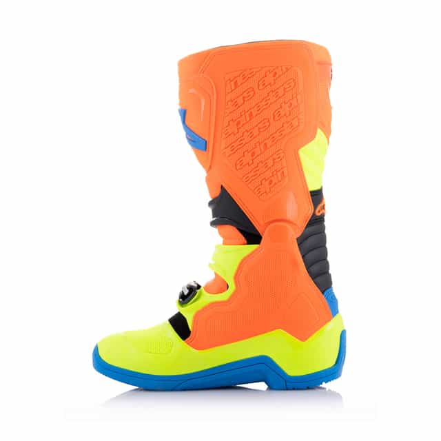 Alpinestars Tech 5 Motocross Boots - Orange/Fluorescent Enamel/Blue/Yellow/Fluorescent image 4