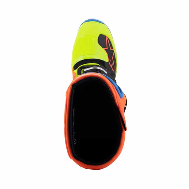 Alpinestars Tech 5 Motocross Boots - Orange/Fluorescent Enamel/Blue/Yellow/Fluorescent image 7
