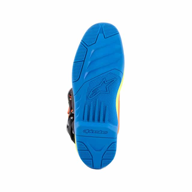Alpinestars Tech 5 Motocross Boots - Orange/Fluorescent Enamel/Blue/Yellow/Fluorescent image 6