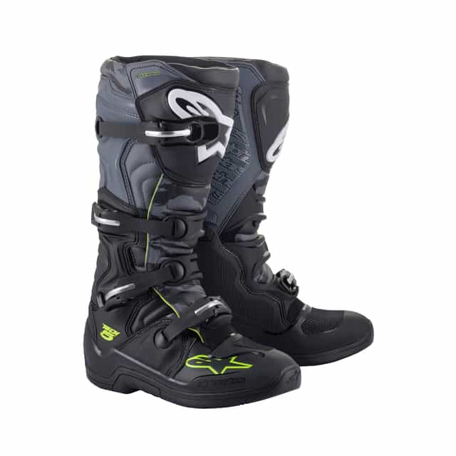 Alpinestars Tech 5 - Black Cool Gray Yellow Fluo Boots Alpinestars motocross boots