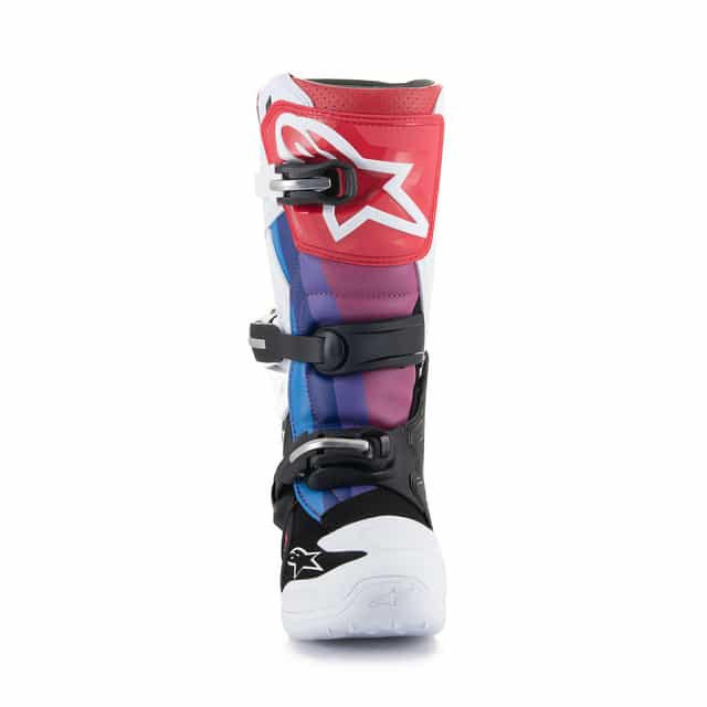 Alpinestars Tech 7S Youth Motocross Boots - White/Black/Rainbow image 5
