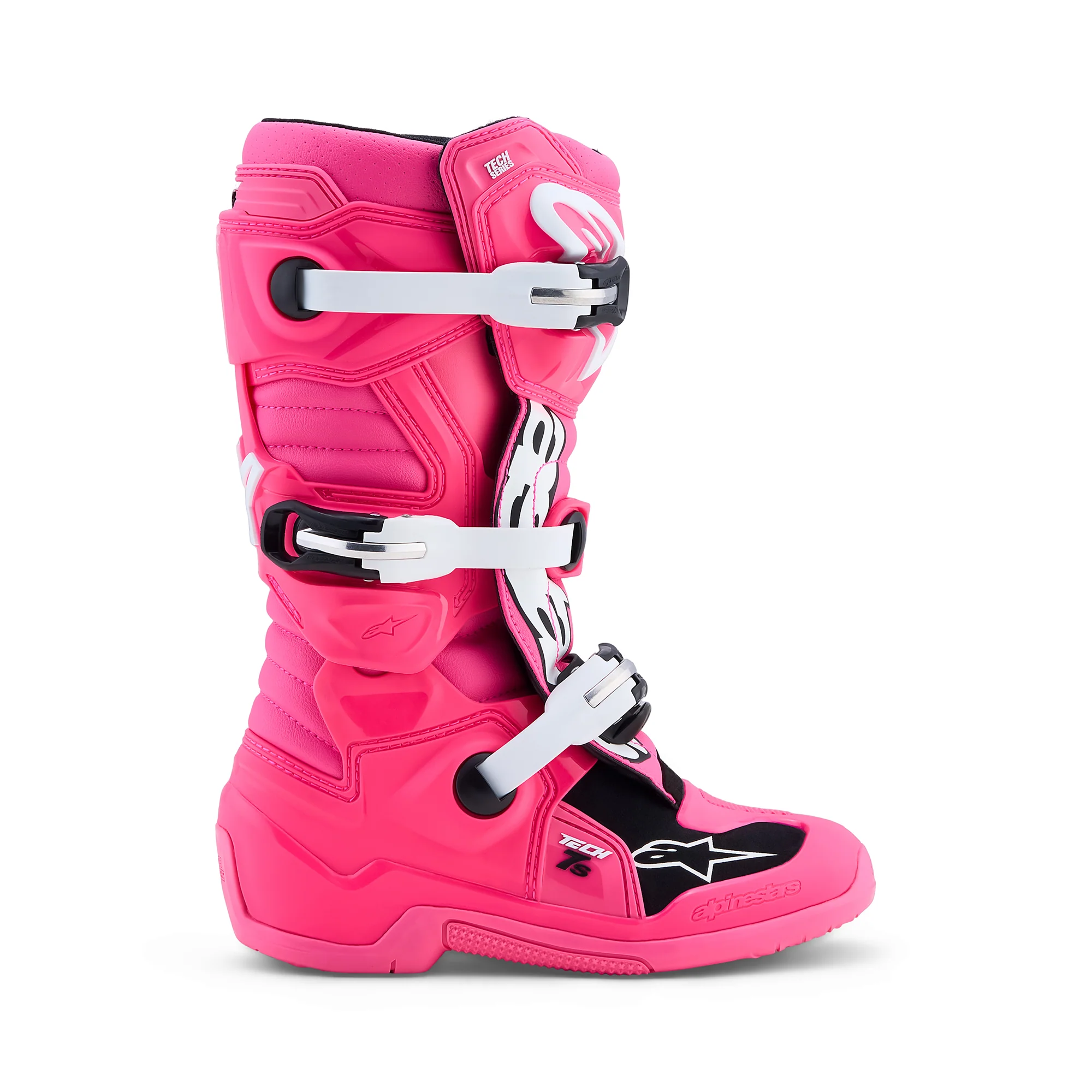 Alpinestars Tech 7S Boots - Pink Fluo Black White - view 2
