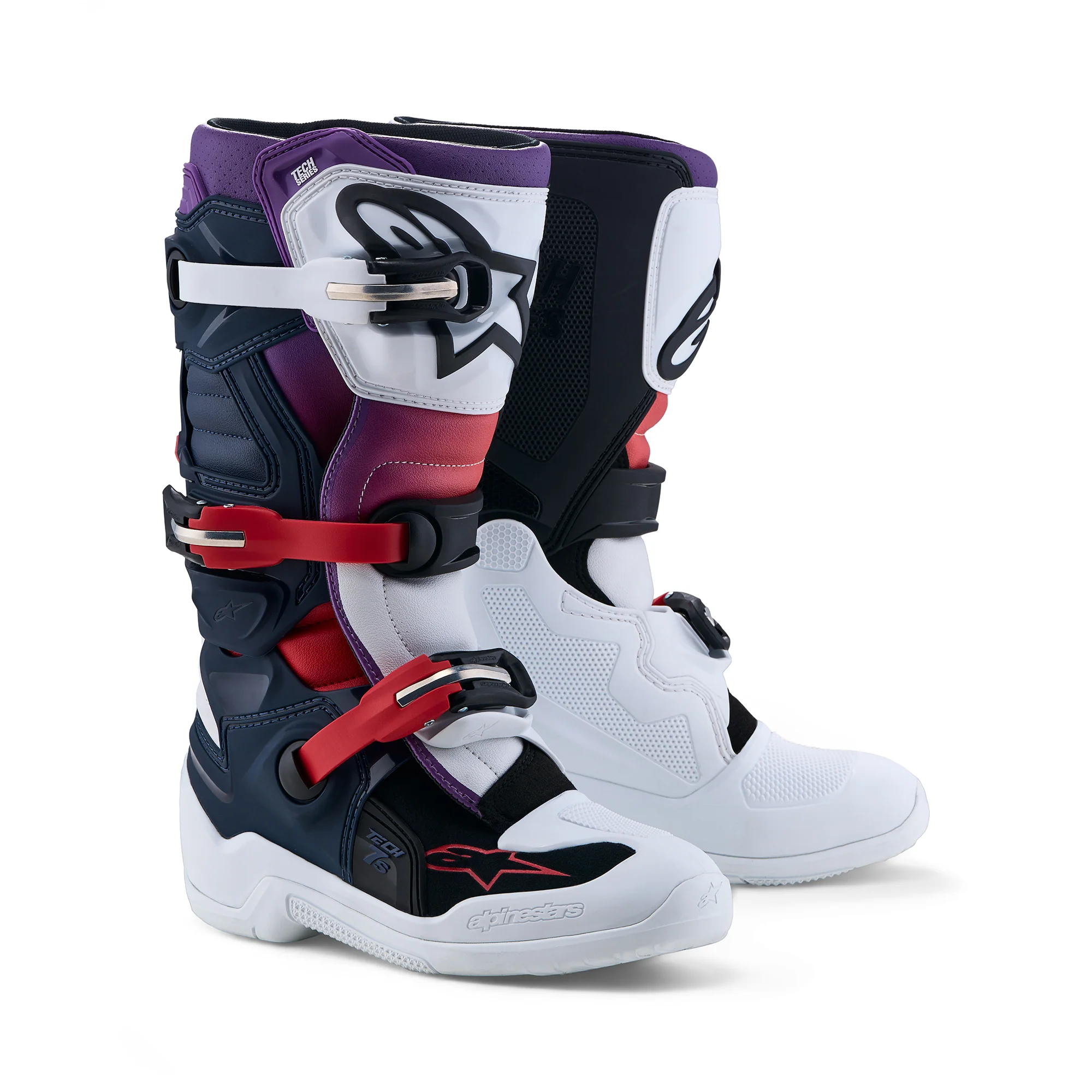 Alpinestars Tech 7S Boots - Dark Blue White Black