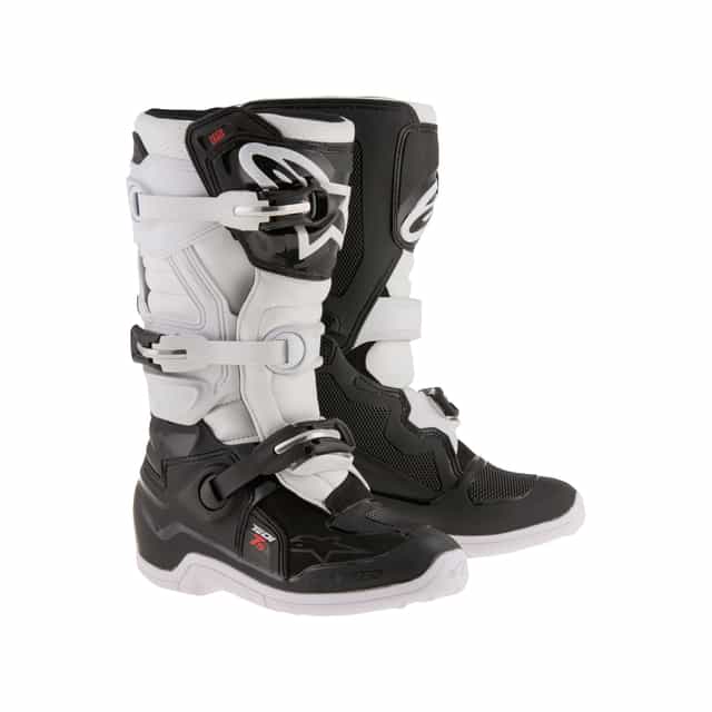 Alpinestars Tech 7S Youth - Black White Boots Alpinestars youth motocross boots