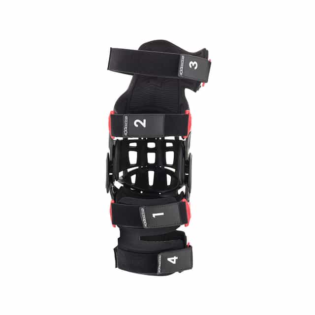 Alpinestars Bionic-10 Carbon Knee Brace Right - Black Red image 3
