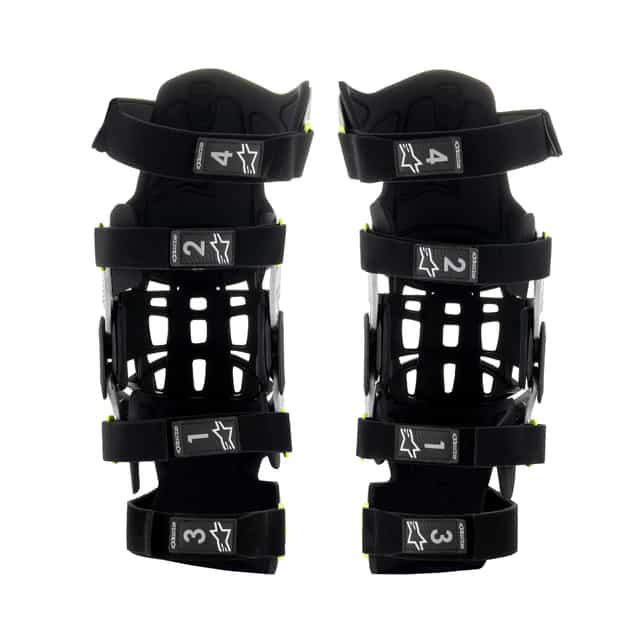 Alpinestars Bionic-7 Knee Brace Set - Silver Yellow Fluo image 3