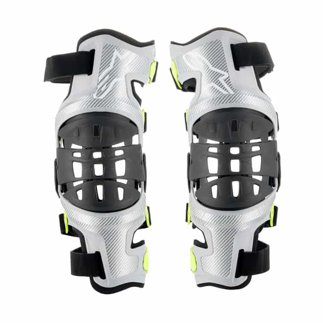 Alpinestars Bionic-7 Knee Brace Set - Silver Yellow Fluo image 5