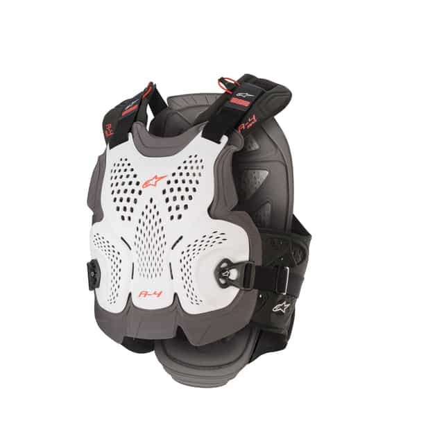 Alpinestars A-4 Max Chest Protector - White Anthracite Red