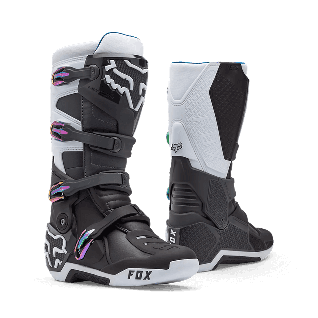 Fox Motion Motocross Boots - Black/Grey/White
