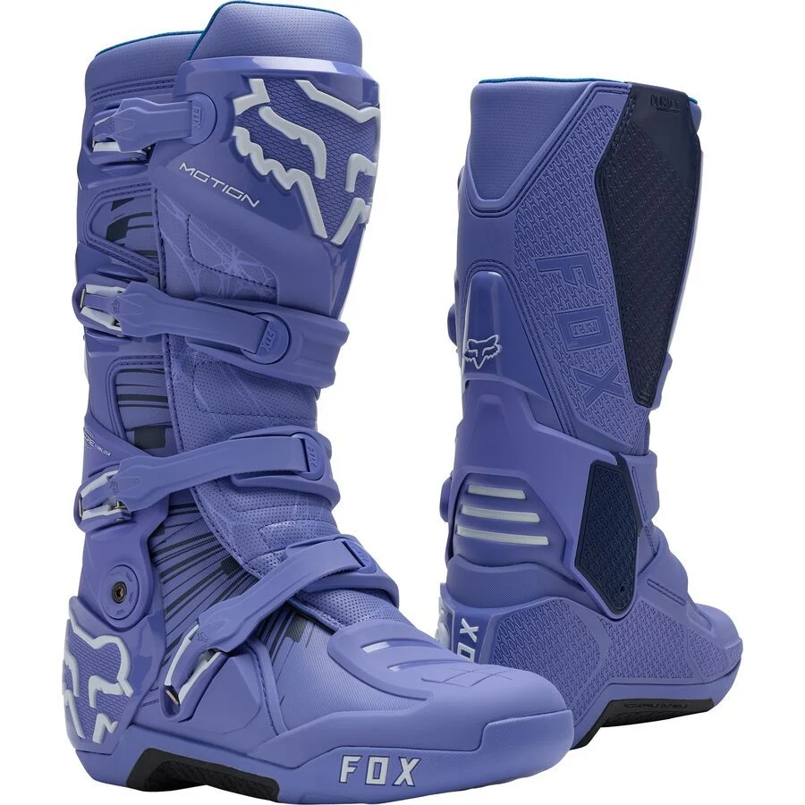 Fox Motion Diffuse SE Motocross Boots - Purple/Dove image 1