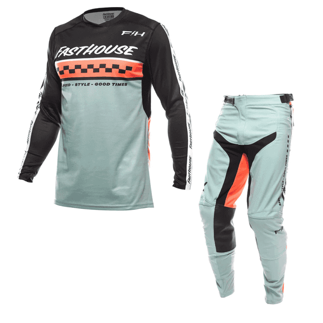 Elrod Formula Kit Combo - Mint/Black Fasthouse motocross kit combo