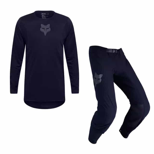 Flexair Blackout KIT Combo - Black Fox motocross kit combo
