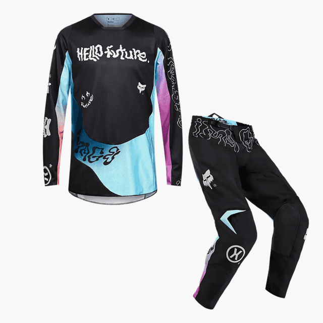180 Hello Future Kit Combo - Black Fox motocross kit combo