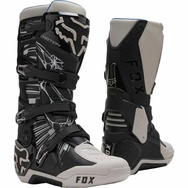 Fox Motion Diffuse SE Motocross Boots - Black/Grey