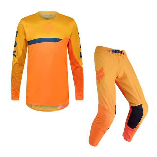 Flexair Fracture KIT Combo - Tangerine Fox motocross kit combo